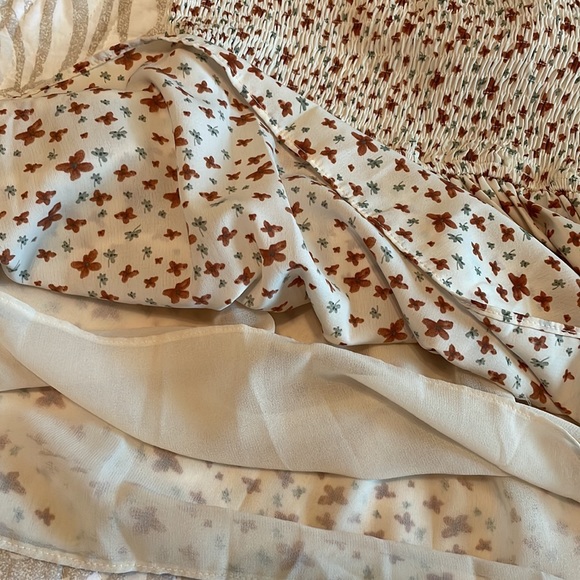 Sabo skirt autumn isle dress Small floral beige - Picture 8 of 8